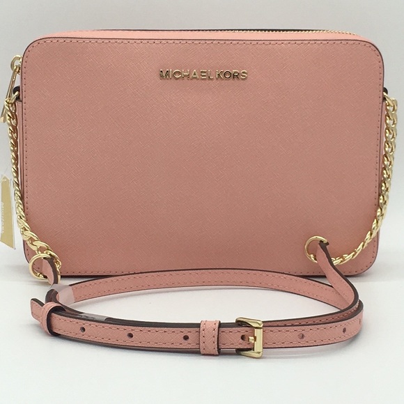 MICHAEL KORS LG EW CROSSBODY Bag PALE PINK - Picture 2 of 8